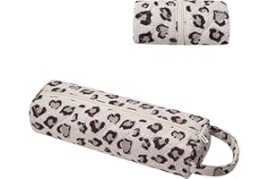 RSRSLEII Quilted Hair Tools Travel Bag，Hair Styling Accessories Storage Case for Shark FlexStyle, Dyson Airwrap Hair Dryer, Curling Iron, Revlon Hair Tools，Portable and foldable(02Leopard print)