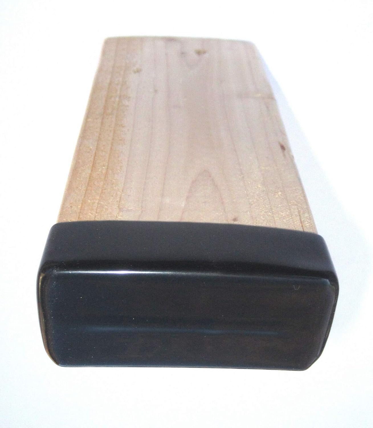 SHRIHARIHAR 2 Pcs Black Flexible Vinyl End Caps Stretches for 2x4 Wood