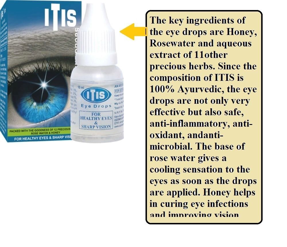 ITONE 5 X Ayurvedic Herbal Eye Drops Natural Allergies