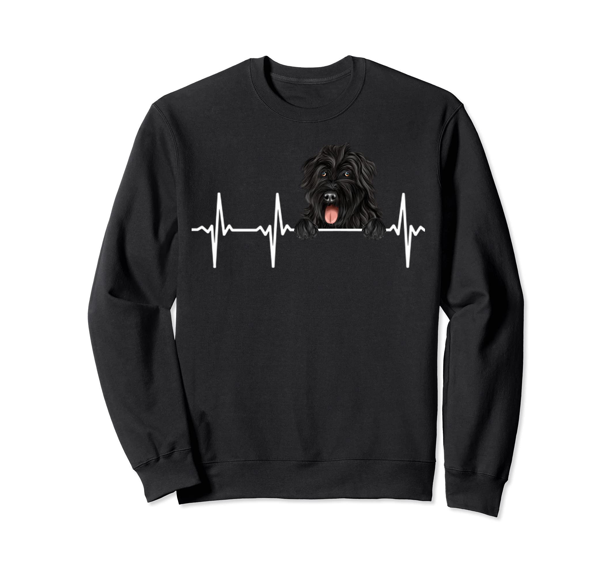 Funny Dog Heartbeat For Bouvier des Flandres Lovers Sweatshirt