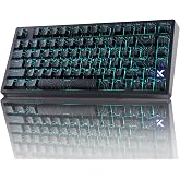 MCHOSE Jet 75 Magnetic Hall Effect Gaming Keyboard, Wired Mechanical board | Rapid Trigger, Adjustable Actuation, 8K Polling Rate, Hot-Swappable Switches, RGB Backlight, For PC And Mac, Black Color