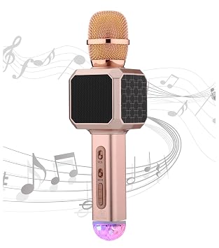 Amazoncom Kids Karaoke Microphone With Lights Ys 80 Rose