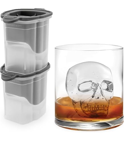 Lot De 4 Moules à Glaçons Extra Larges En Silicone 3D En Forme De