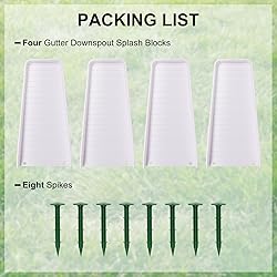 4 Pack Gutter Downspout Extensions,Rain Gutter