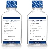 CryoKing PBS Buffer 1X, Phosphate Buffered Saline Solution, 500mL&times;2 | Laboratory PBS Water, Ready-to-Use Buffer, 0.1&mu;m Filtered, Cell Culture Workflows, Total 1000mL