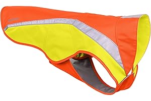 Ruffwear, Lumenglow High-Vis Dog Vest, Reflective Jacket with Water-Repellent Shell, Harness-Compatible Leash Portal, Side-Release Buckles, Back Light Attachment Loop