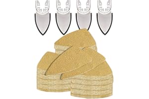 124PCS Replacement for Milwaukee Oscillating Tool Finger Sanding Pads - Multi Tool Finger Sandpapers-a Range of Grits Availab