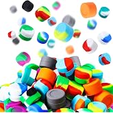 Outus 200 Pcs 3 ml Silicone Wax Containers, Colored | Non-stick Silicone Wax Containers, Multi Use Storage Jars, Oil Concentrate Bottles for Home Kitchen Travel