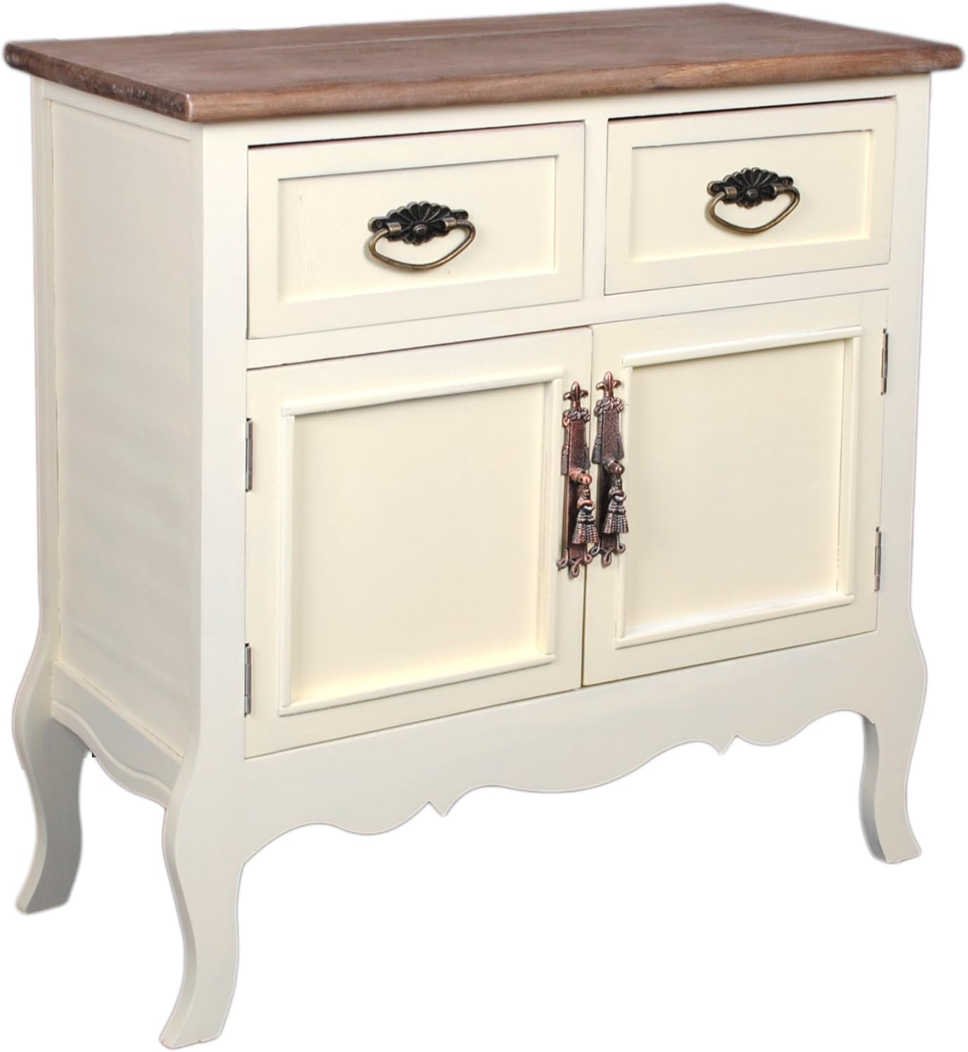 Landhaus Country Stil Kommode Weiß Creme Flur Diele