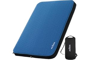 ACACIA 4.3" Thick Self Inflating Sleeping Pad with Foam | Innovative Y-Shaped Telescopic Structure | Ultraportable Camping Mattress | Outdoor Compact Air Mat for Tent Car |