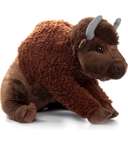 Wild Republic Artist Collection Eco Bison Stuffed Animal - 15 Inches, Realistic Plush Toy, Eco-Friendly - View #3
