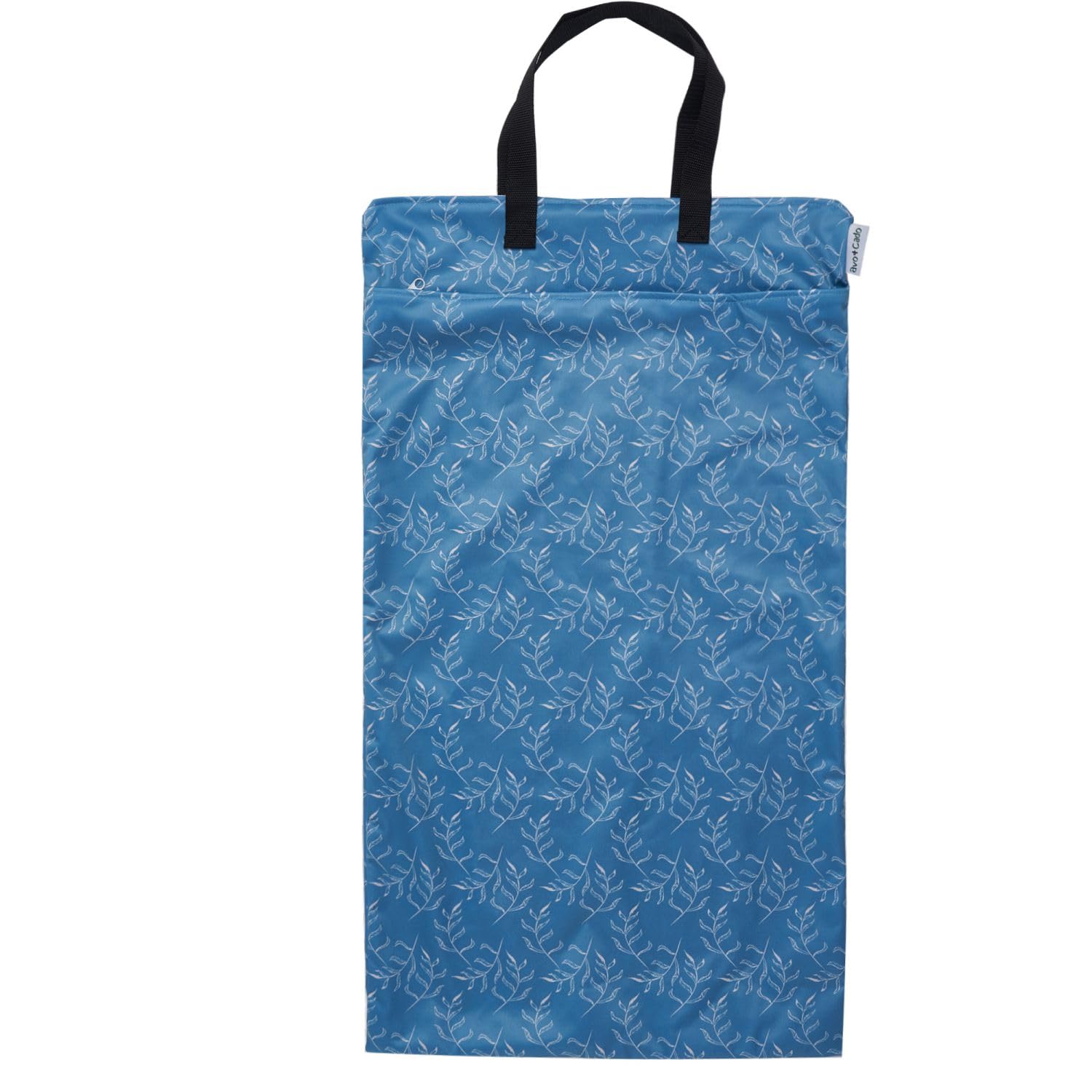 avo+cado Duo XL Wet Bag with Dry Compartment, Leaves, 40x70 cm, Wet pocket