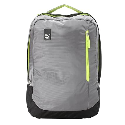 Puma Steel Gray and Acid Lime Laptop Backpack (7483404)