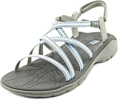 Amazon.com | JBU Jambu Women's Mykonos Adventure Sandal, Grey/Navy | Sandals