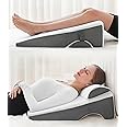 Ziiyllean Bed Wedge Pillow for Sleeping, 6 & 7.5 & 10 Inch Adjustable Height Wedge Pillows for After Surgery, 16-in-1 Memory Foam Triangle Pillow Wedge Relieve Acid Reflux, Gerd, Snoring