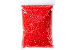 Tcthbc Fuse Beads 6000 Pieces Red Melty Beads 5mm Iron Beads Compatible Perler Beads Hama Beads