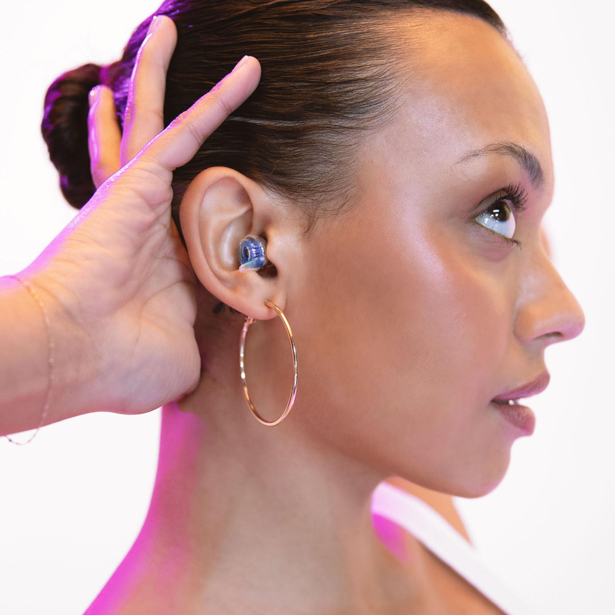 Eargasm High Fidelity Earplugs with Blue Filters - Reusable Noise Reduction Hearing Protection Ear-Plugs with Carrying Case for Concerts, Festivals, Raves, Musicians, Live Music, Sporting Events