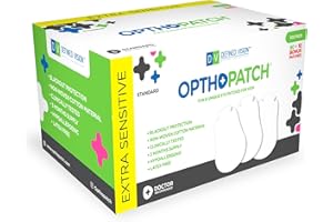 Opthopatch Eye Patches for Kids - 90 + 10 Bonus Latex-Free Hypoallergenic Cotton Adhesive Bandages for Amblyopia and Cross Eye by Defined Vision