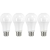 Satco S29558 9.5 Watt LED A19 Light Bulbs Value Pack 60 Watt Equivalent 4000K Cool White 4 Pack