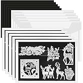 10 PCS 8 x 12 Inch Large Die Cut Storage Envelopes with 1 mm Magnetic Sheets for Dies Storage, Die Storage Envelopes and Magnet Sheets, Stamp and Die Storage Pockets