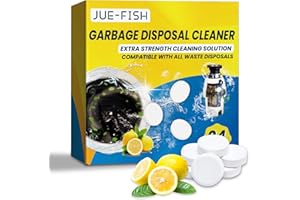 24 Pack Garbage Disposal Cleaner and Deodorizer Tablets, Odor Eliminator, Deep Cleaning, Individually Packed, Lemon Scent