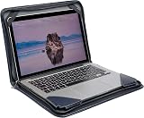 Broonel Blue Leather Laptop Messenger Case Asus Chromebook Flip C436 14" view 3