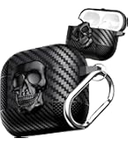 Amazon.com: Fofvccv for AirPods 4 Case Skull with Lock & Keychain