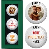 Personalized Golf Balls, Custom Golf Ball with Logo &amp; Photo, Gifts for Men | Fuuny Text Golfballs, Customized Gift for Golf Lovers, Christmas, Wedding, Golfers, Dads, Boyfriend, Groomsmen, Retirement