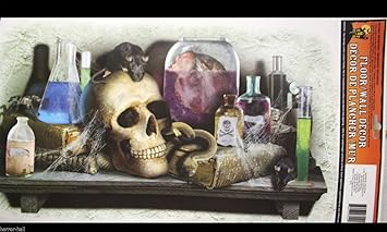 Amazon Com Gothic Halloween Prop Skull Laboratory Floor Wall