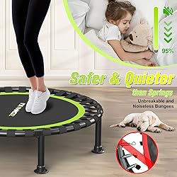 ZCMHAXJ Foldable Mini Trampoline, 40"/48" Rebounder