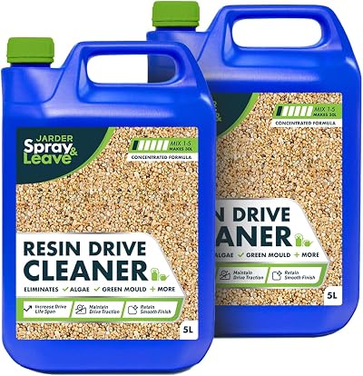 Jarder Resin Driveway Cleaner 2 x 5L Algae Mould No Bleach Safe for Resin