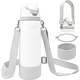Silicone Boot Set for Owala Water Bottle 24 oz, 32 oz, 40 oz - Includes Non-Slip Sleeve, Shoulder Strap & Handle Strap, Perfect Owala Accessories, Fits Owala Tumbler, Owala FreeSip, Candy Coated