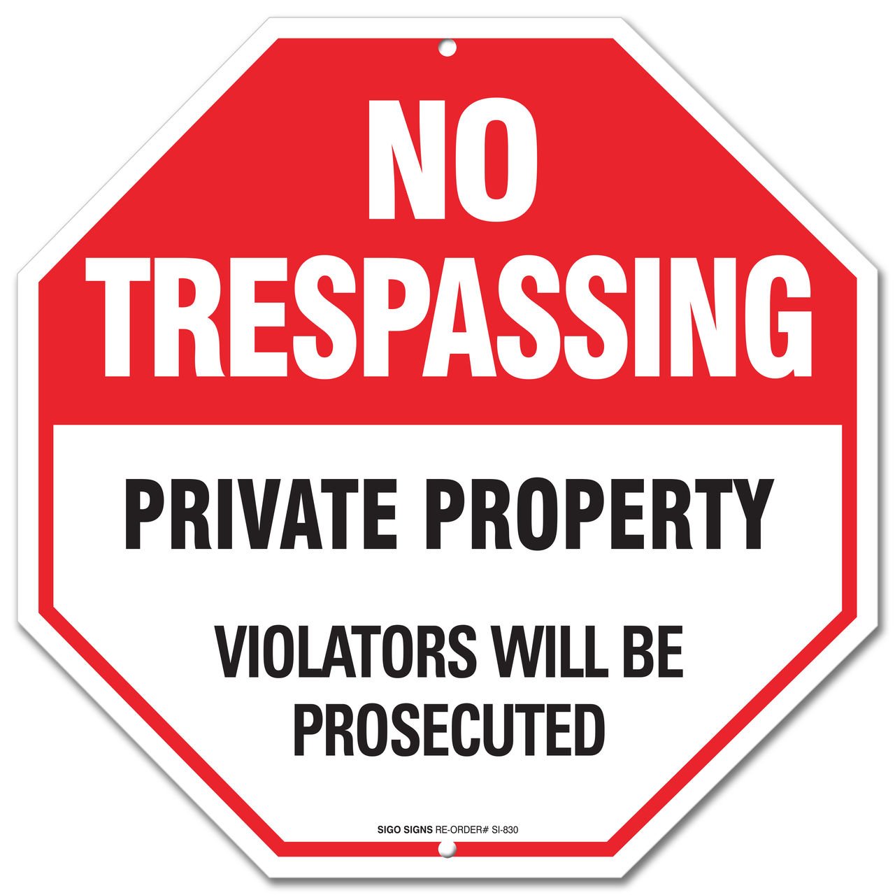 Private Property No Trespassing Telegraph