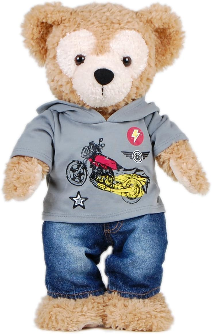 ダッフィー シェリーメイ Sサイズ 43cm用 コスチューム 米 ビルドアベア 社 ジーンズと パーカー の コーデ ダッフィーコスチューム ダッフィー衣装 ぬいぐるみ おもちゃ Amazon