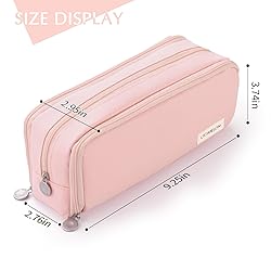 CICIMELON Large Capacity Pencil Case 3 Compartment