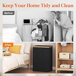 Lifewit 160L Double Laundry Hamper with Lid, Extra