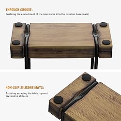Napkin Holder for Table, Wood Iron Standing Napkin