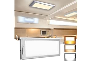 SFNN RV Lights Interior,3 Color RV LED Super Bright Fixture,12V RV Ceiling Dome Light with ON/Off Dimmable Switch Energy Saving Gift Package for RV/Camper/Car/Trailer/Boat