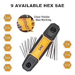 MULWARK 17pcs Folding Allen Wrench Set | Metric