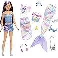 Barbie Mermaid Power Doll, Skipper with 10 Pieces Including Beachy Clothing, Mermaid Tail, Pet Butterfly & Accessories