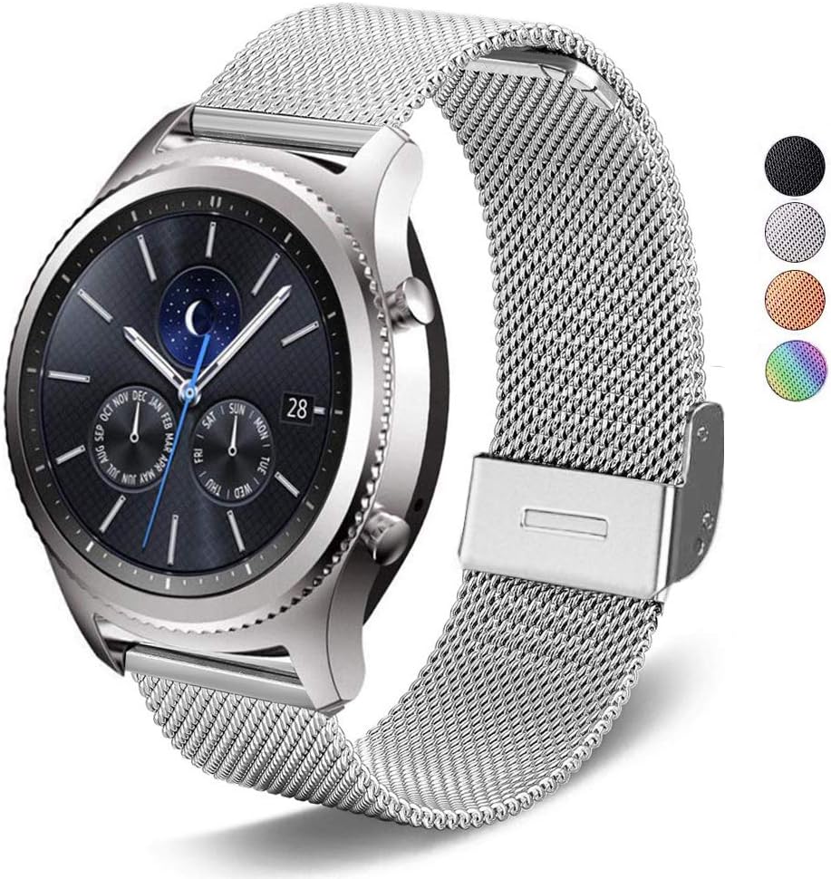 DEALELE Band Compatible with Samsung Gear S3 / Galaxy Watch 46mm / Galaxy Watch 3 45mm