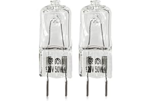 DZQPPC 6912A40002J Microwave Light Bulb for LG Kenmore - 120V 50W G8 Bi-pin Halogen Light Bulb Compatible with LMV2031ST LMV2031BD 83543 2025028 AH3610037 EA3610037 PS3610037 (2Pcs)