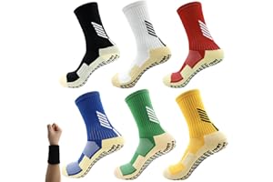 Tinymori Kids Socks Anti Slip Boys Girls Football Sports Socks for Age 6-11