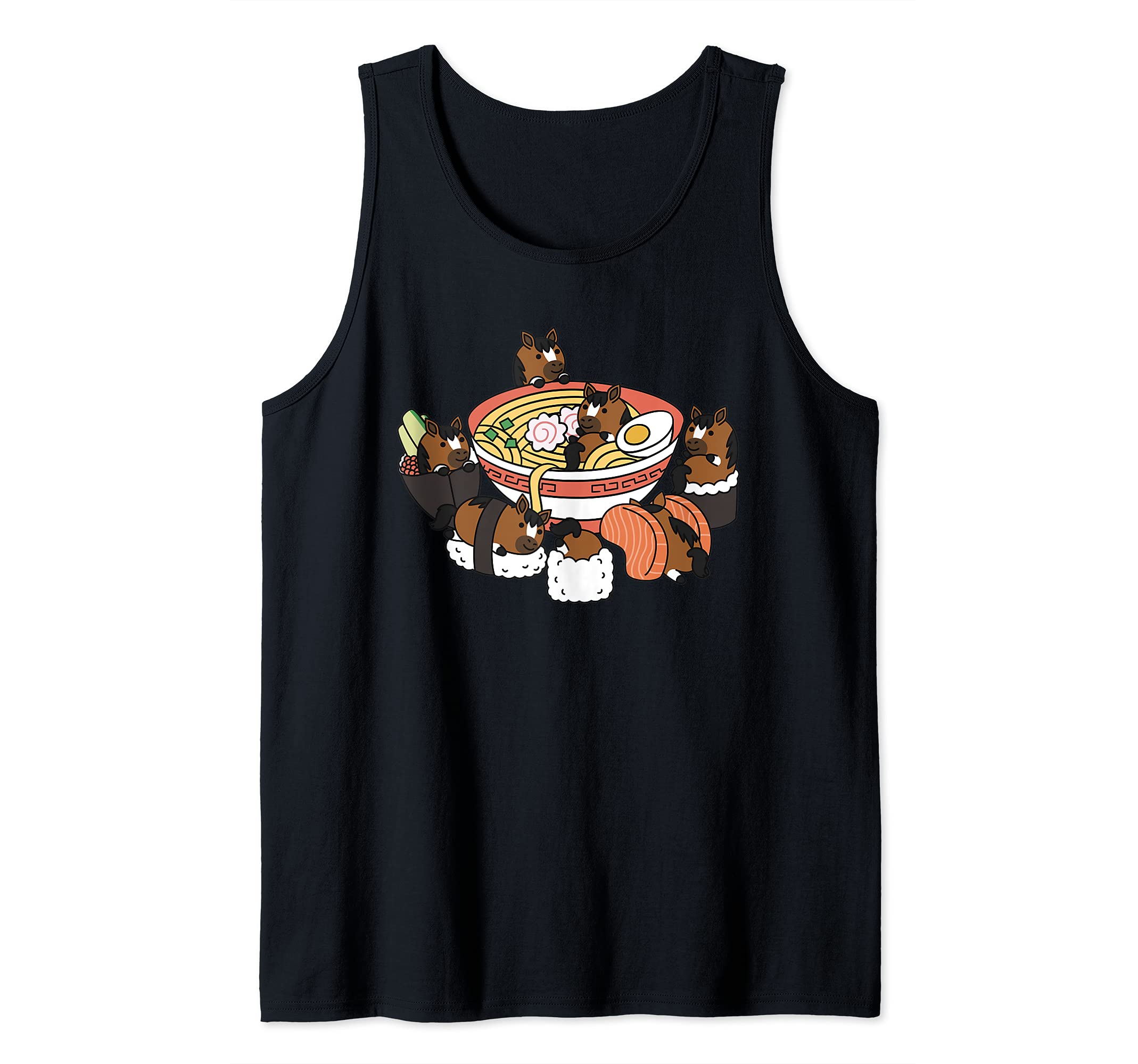 Ramen Sushi Horse Pet Tank Top