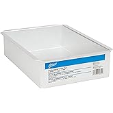 Ateco Aluminum Cake Pan, Rectangle, 8- by 12- by 3-Inches,Silver