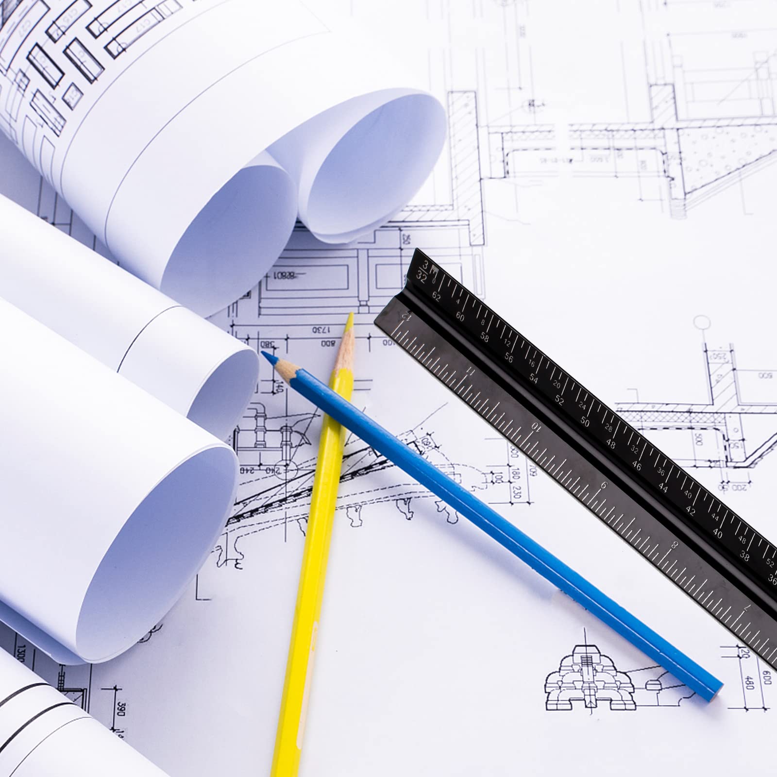 Triangular Scale Ruler Technical Drawing Mua 12