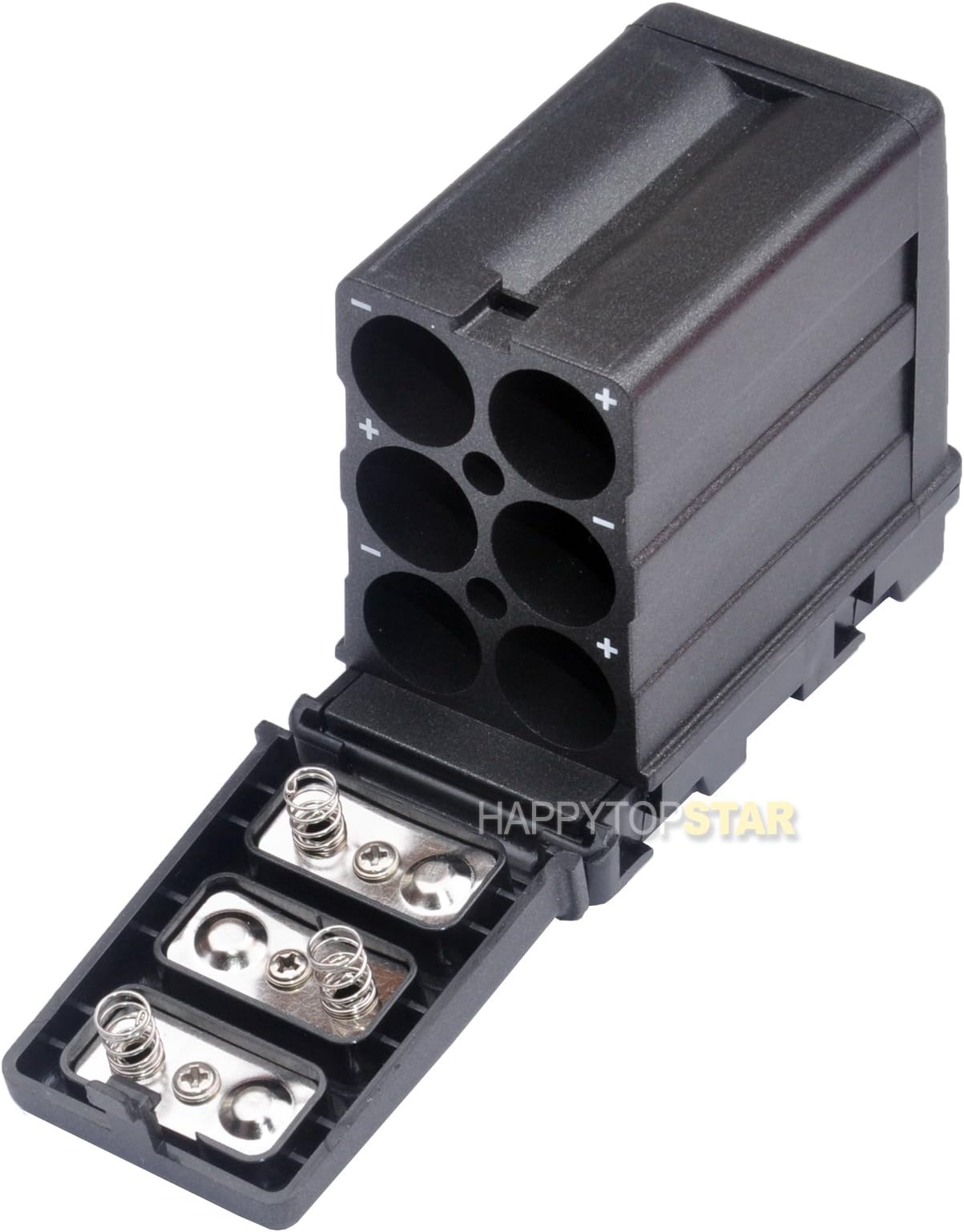 Dummy Battery Pack Case Replacement for 6 Pieces AA LR06 LR6 Case Adapter Power as NP-F970 F770 F750 F550 for Pad43,YN-160,YN-300,YN-360,Pad22 LED Video Light or Moniter Backup Battery