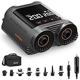 OutdoorMaster Vortex Paddle Board Pump Electric Portable, Max 20PSI SUP Air Pump Inflator & Deflator, 12V/15.8V DC Input, Aut