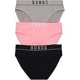 Bonds womens Seamless Stretch Rib Hipster High Leg Underwear for Women, 3-pack