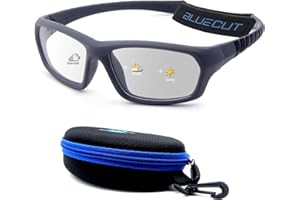 BLUE CUT Sports Protection Goggles, Photochromic Lenses Safety Glasses for Basketball, Pickleball and Outdoor Sports